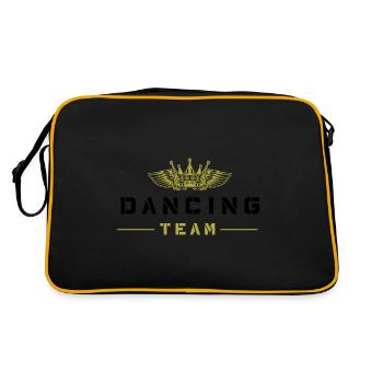 Dancing Team - Retro Tasche - Schwarz/Gold - Hinten