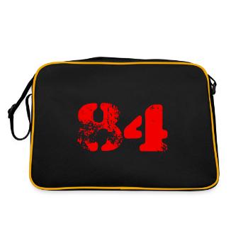 84 number symbol - Retro Bag - black/gold - Back