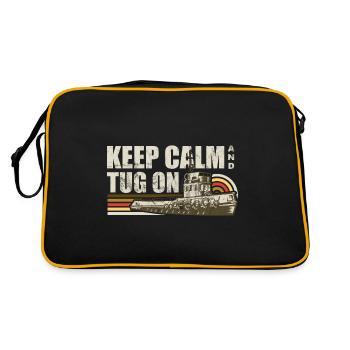 Schlepper Schleppboot Tug Life - Sac Retro - noir/or - Dos