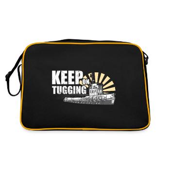 Schlepper Schleppboot Tug Life - Retro Bag - black/gold - Back