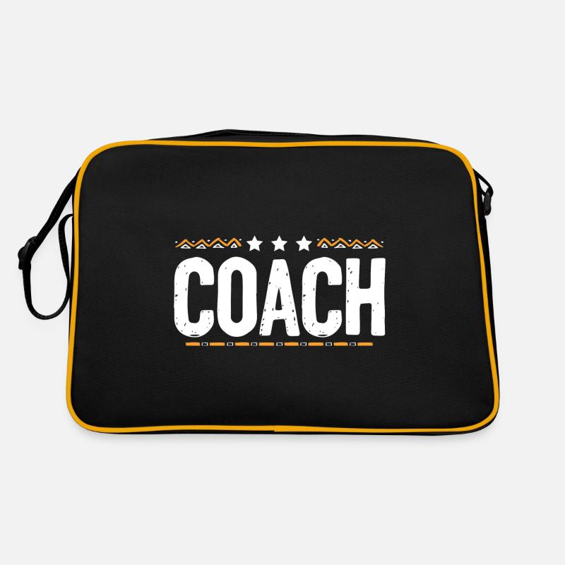 Coach Trainer - Retro Tasche - Schwarz/Gold