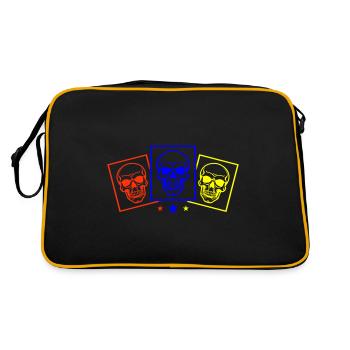 Skeleton Team Skull - Sac Retro - noir/or - Dos