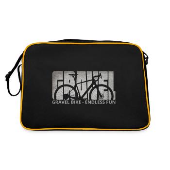 Gravel Bike Endless Fun Cyclocross Fahrrad Spaß - Retro Bag - black/gold - Back