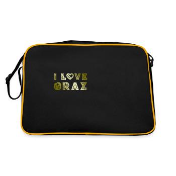 J’aime Graz - Sac Retro - noir/or - Dos