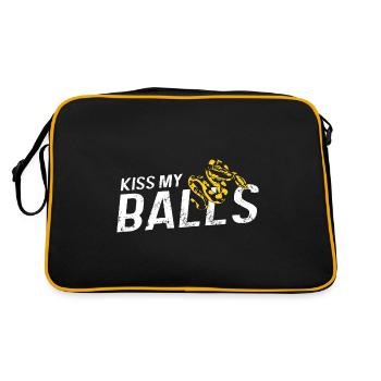 King python design pour les amateurs de serpents - Sac Retro - noir/or - Dos