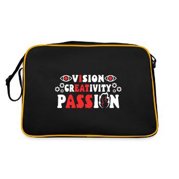 Vision Creativity Passion - Retro Bag - black/gold - Back
