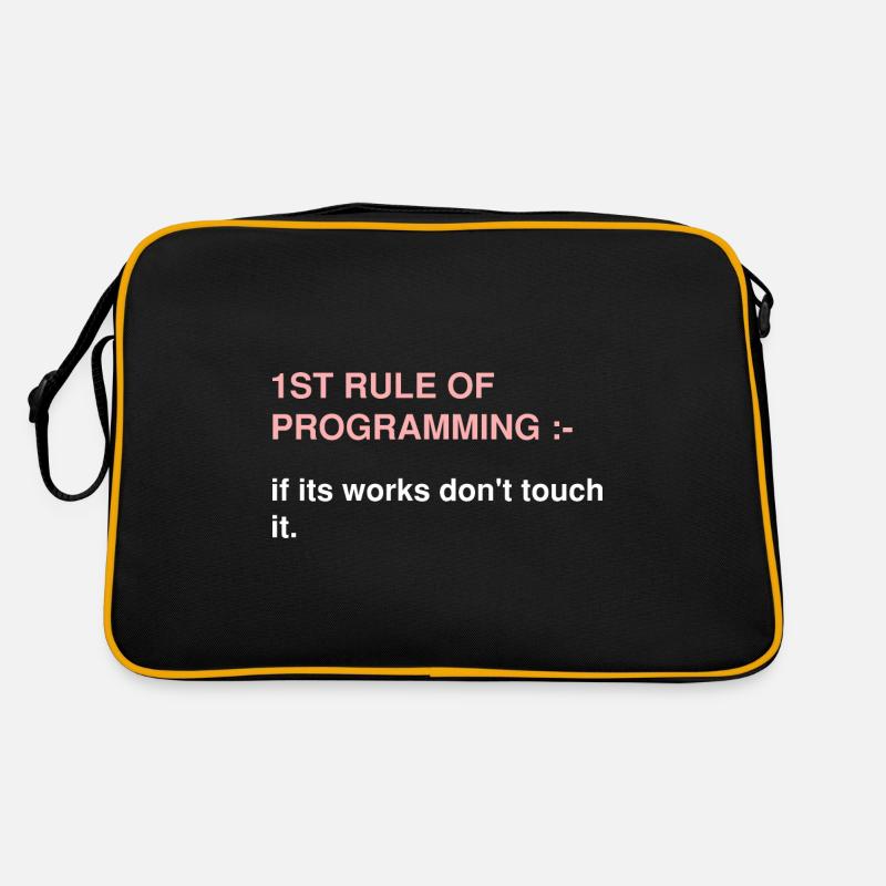Cyber Security Design für IT Sicherheit und Hacker Retro Tasche