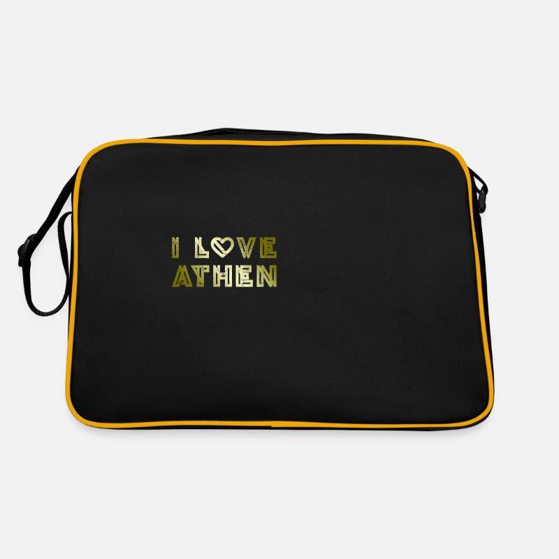 I Love Athens Retro Bag