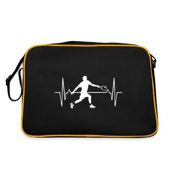 Tennis Player Pulse Frequency - Retro Bag - black/gold - Back
