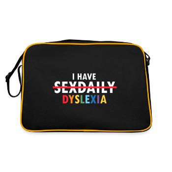 Dyslexia Teacher for Legathenia Therapists - Retro Bag - black/gold - Back