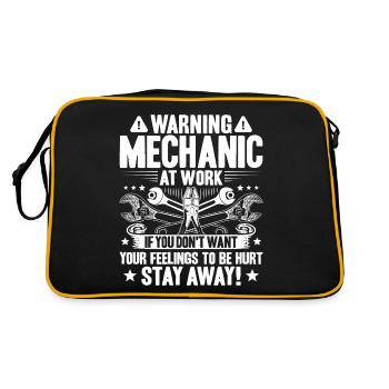 Mechanic Mechanic Mechanics Mechanic - Retro Bag - black/gold - Back