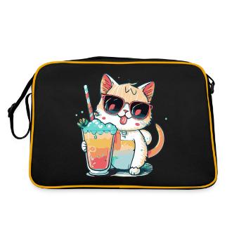 A cat lover's dream - Retro Bag - black/gold - Back