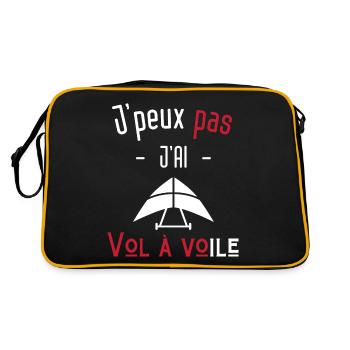 j'peux pas j'ai vol à voile - Sac Retro - noir/or - Dos