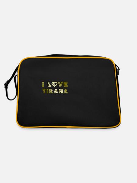 I Love Tirana - Retro Bag - black/gold - Back