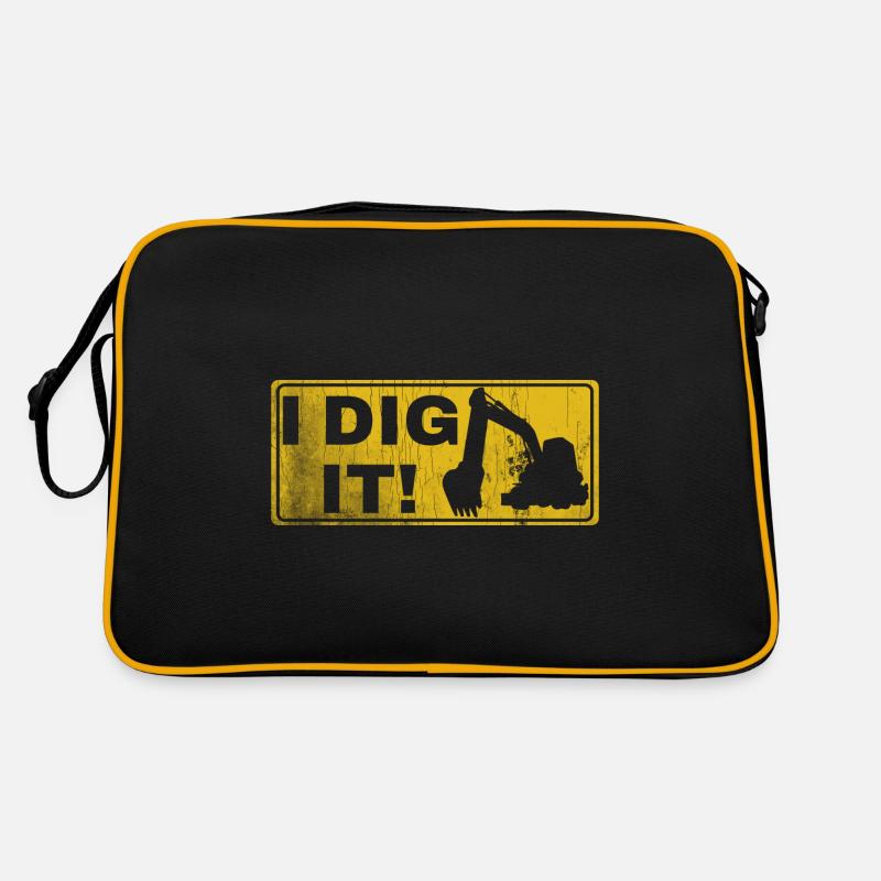 Retro Excavator Slogan Excavator Driver Construction Site Sac Retro