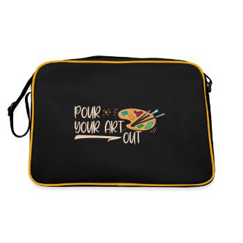 Professeur d’art Drôle de dicteur Cours d’art Cours d’art - Sac Retro - noir/or - Dos