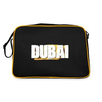 Dubai - Retro Tasche - Schwarz/Gold - Hinten
