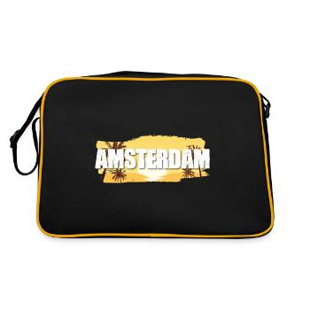 Amsterdam - Retro Bag - black/gold - Back