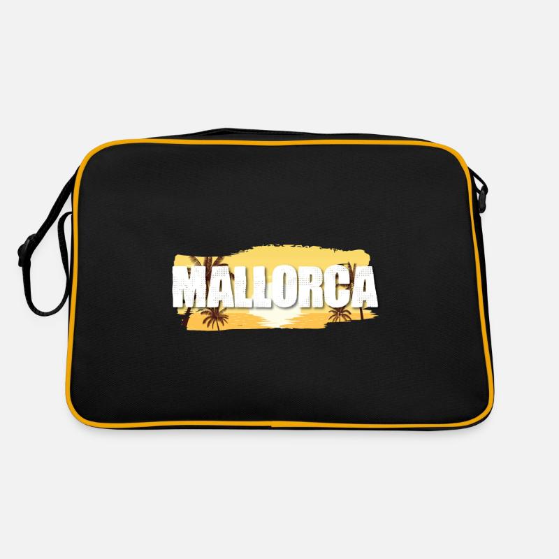 Mallorca - Retro Tasche - Schwarz/Gold