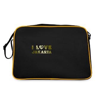 I Love Jakarta - Retro Bag - black/gold - Back