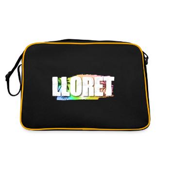 Lloret De Mar - Retro Tasche - Schwarz/Gold - Hinten