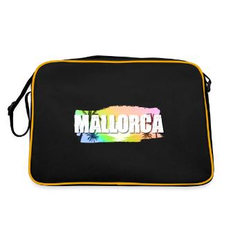 Mallorca - Retro Tasche - Schwarz/Gold - Hinten