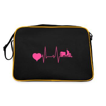 Scooter Rider Scooter électrique Heartbeat Rose - Sac Retro - noir/or - Dos