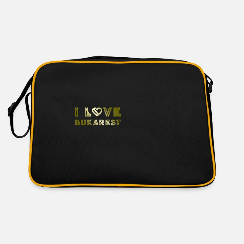I Love Bukarest Retro Tasche