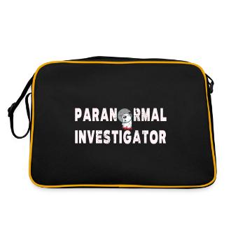 Enquêteur paranormal à la chasse aux fantômes - Sac Retro - noir/or - Dos