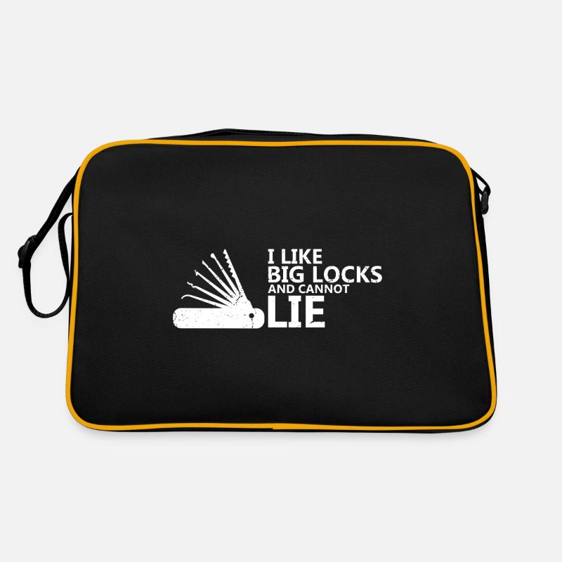 Grandes serrures pas de conception de verrouillage menteur Sac Retro