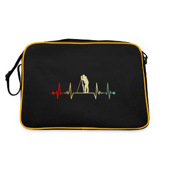 Arpenteur Géomètre Heartbeat Vintage - Sac Retro - noir/or - Dos