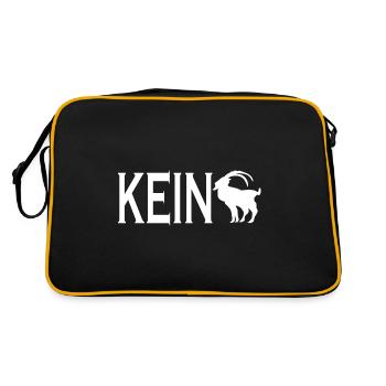 Kein Bock Drauf - Lustiges Männer Frauen Bock - Retro Bag - black/gold - Back