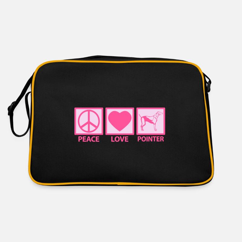 Deutsch English Pointer Mama Peace Love Rose Sac Retro