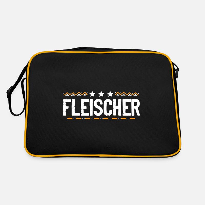 Fleischer Beruf Retro Tasche
