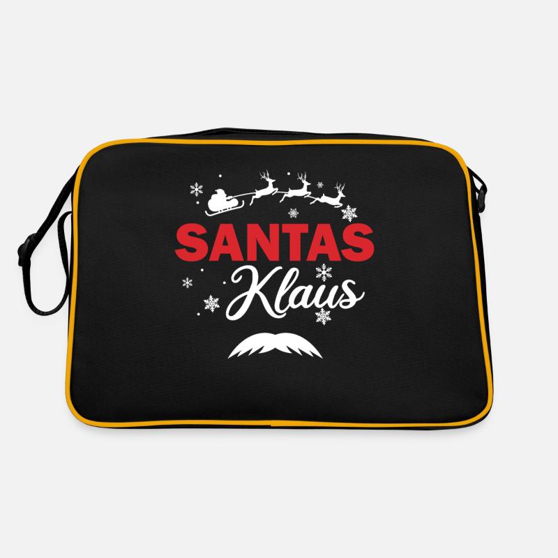 Santas Klaus, drôle de slogan de Noël Sac Retro
