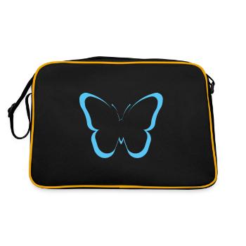 papillon butterfly - Sac Retro - noir/or - Dos