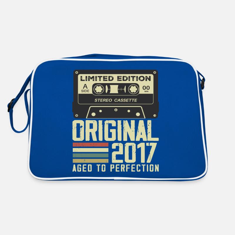 Geschenk zum 7. Jubiläum im Retro-Stil 2017 Retro Tasche