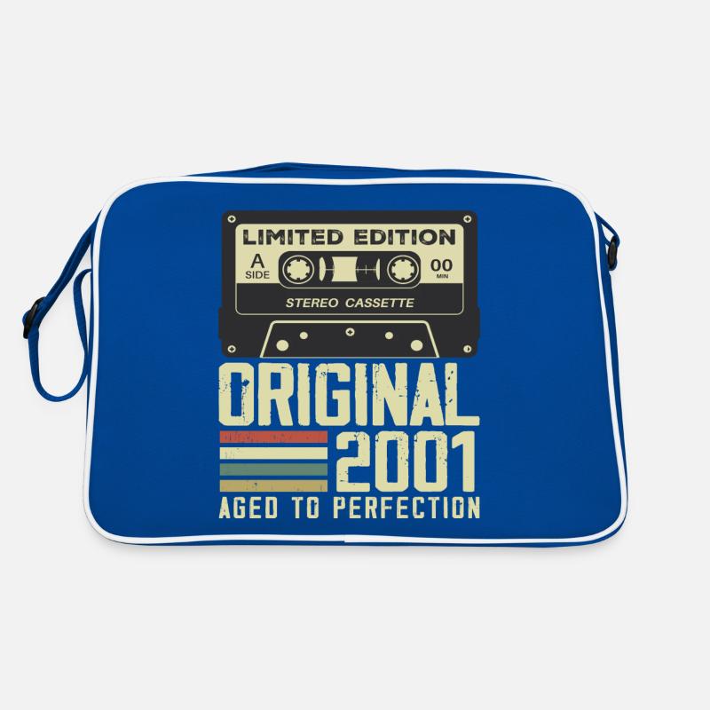 23. Jubiläumsgeschenk im Retro-Stil 2001 Retro Tasche