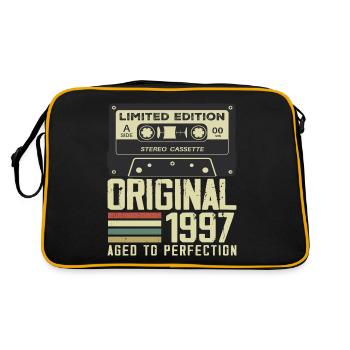27e Cadeau Anniversaire Style rétro 1997 - Sac Retro - noir/or - Dos