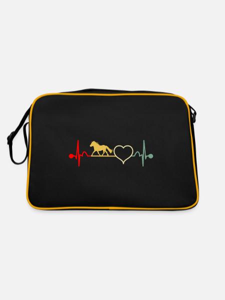 Shetland Pony Shetland Pony Heartbeat Rétro - Sac Retro - noir/or - Dos