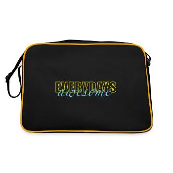 Every day amazing - Retro Bag - black/gold - Back