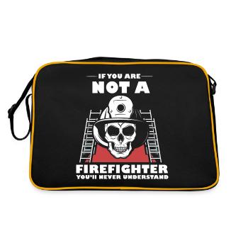 If you're not a firefighter, you'll be the n - Retro Bag - black/gold - Back
