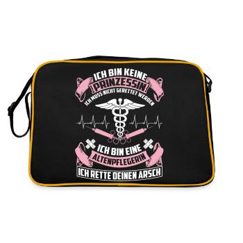 Altenpflegerin - entretien - Sac Retro - noir/or - Dos