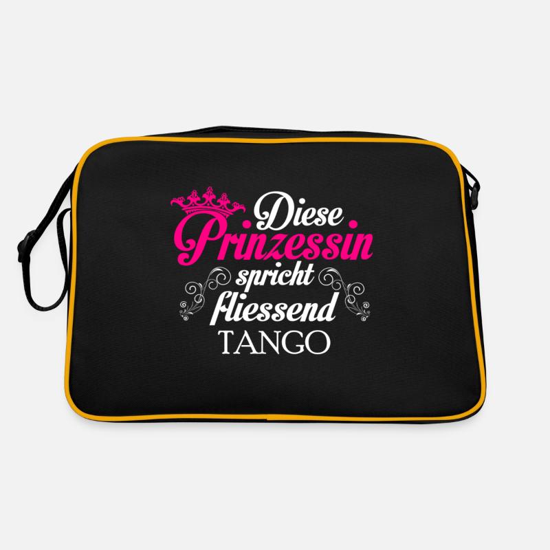Tango - Prinzessin - Retro Tasche - Schwarz/Gold