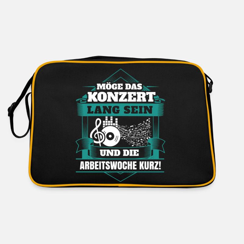 Musik - Konzert lang sein Retro Tasche