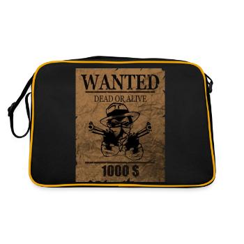 wanted - Sac Retro - noir/or - Dos