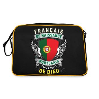 Portugais Grâce de Dieu - Sac Retro - noir/or - Dos