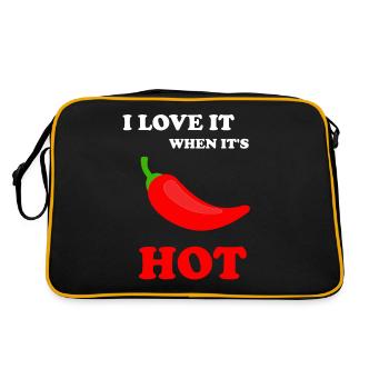 I love chili - Retro Bag - black/gold - Back