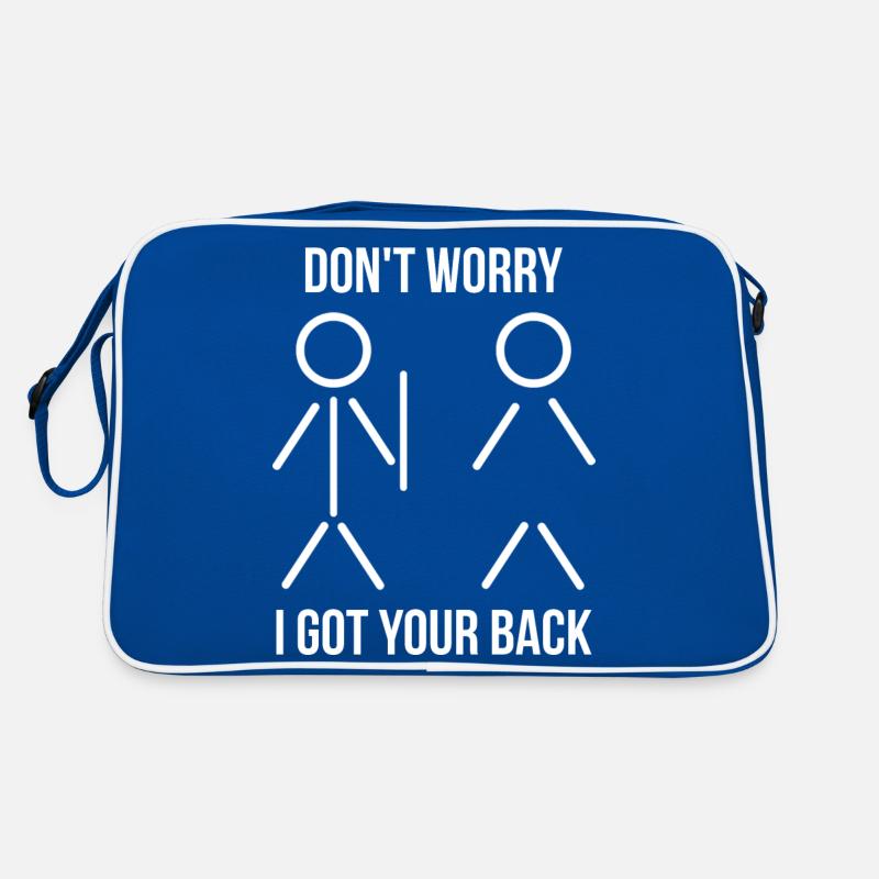 I've Got Your Back Funny Stick Retro Tasche