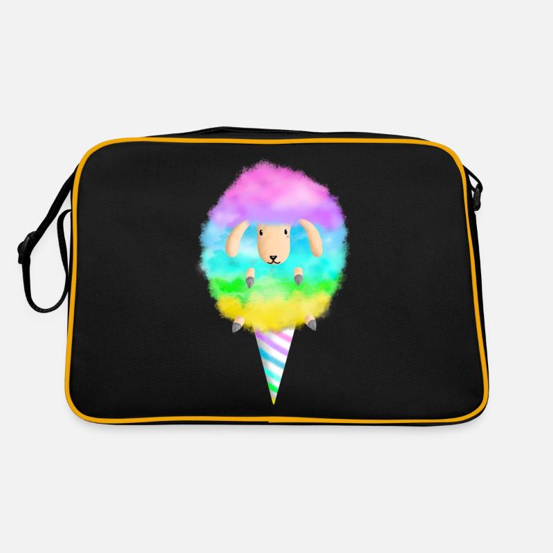 Zuckerwatte Schaf Retro Tasche